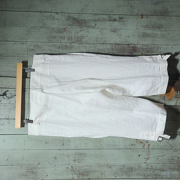 Script 100% linen capris - Picture 4 of 7